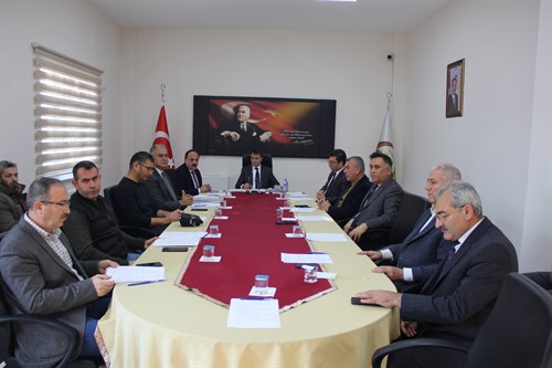 İl Özel İdaresinde Değerlendirme Toplantısı Yapıldı